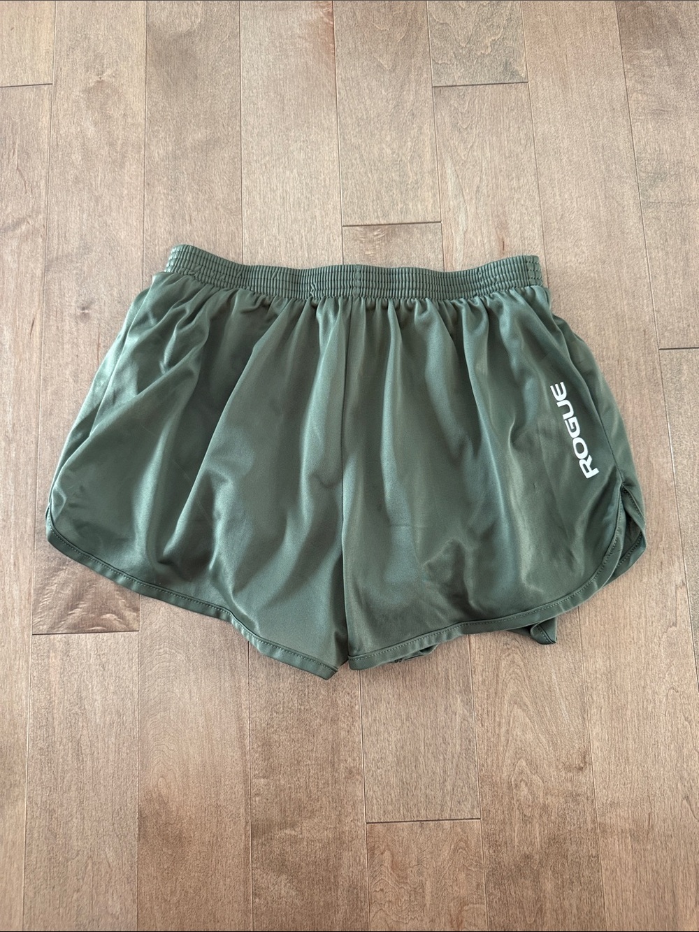 Rogue Green Workout Shorts with White Logo - Ranger Panties - Silkies